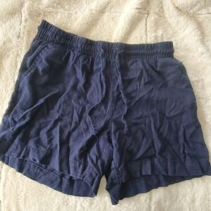 Reitmans Dark Navy Elastic Waist Shorts